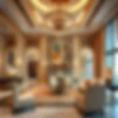 Luxurious interior space within Nuaimia Towers