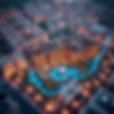 Strategic Location of Petalz by Danube Aerial view highlighting the strategic location of Petalz by Danube in Dubai