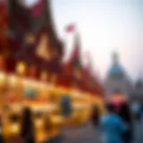 Eid Festivities in Dubai A vibrant celebration during Eid in Dubai showcasing traditional decorations and festivities