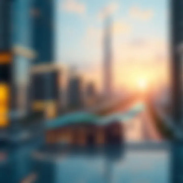 Graph depicting real estate price trends in Dubai