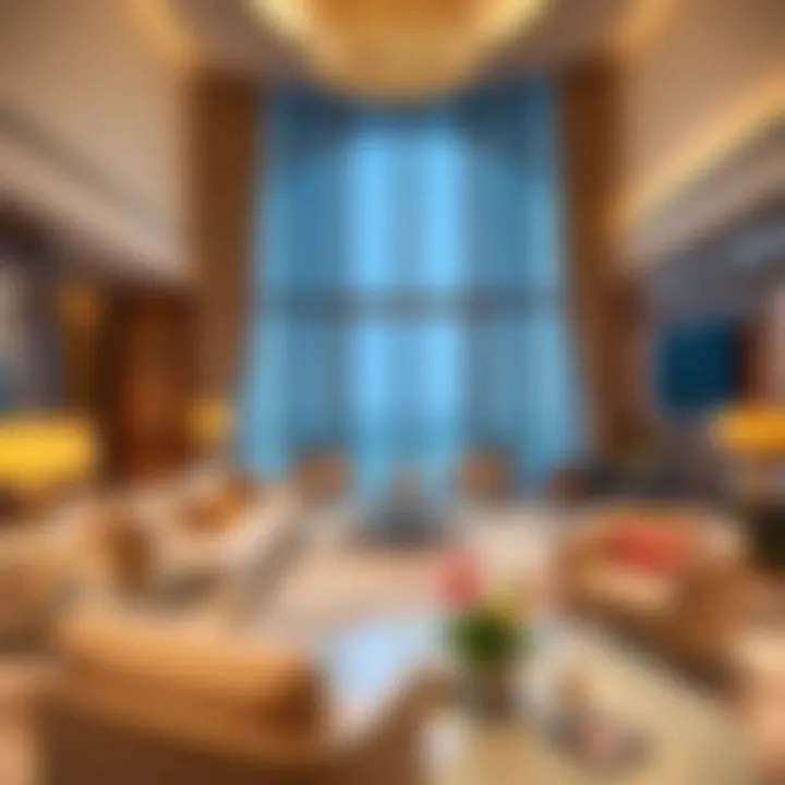 Luxurious interior design of a Sidra Tower apartment