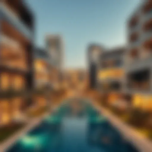 Modern architecture in Silicon Oasis