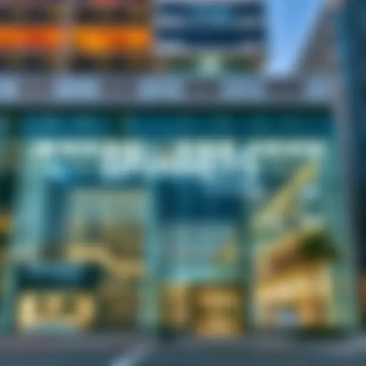 Exterior view of Spinneys DIFC showcasing modern architecture