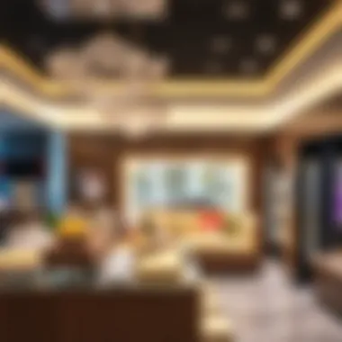 Luxurious interior showcasing premium products at Spinneys DIFC