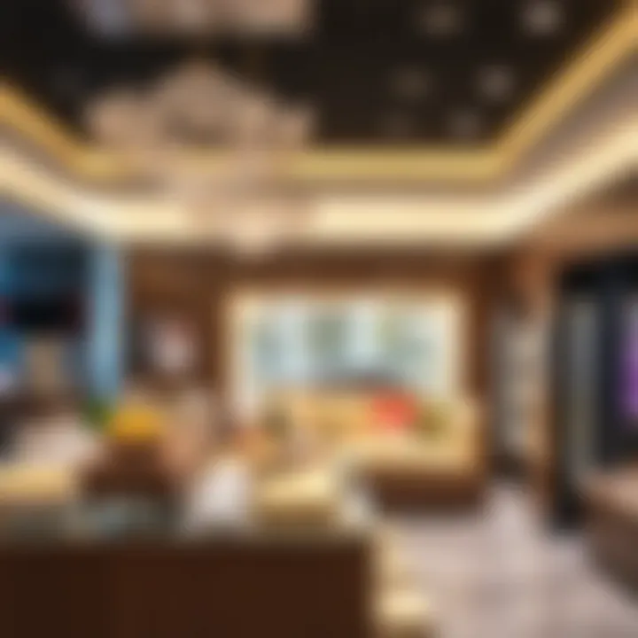 Luxurious interior showcasing premium products at Spinneys DIFC