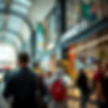 Customers enjoying the upscale shopping experience at Spinneys DIFC