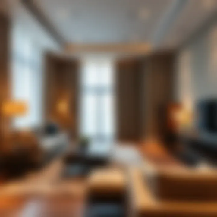 Elegantly Designed Suite Spacious suite showcasing modern interior design