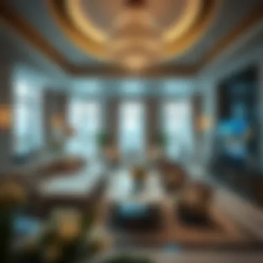 Elegant Interior Design of a Dubai Mansion Interior of an upscale Dubai mansion