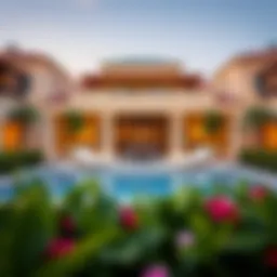 Luxurious exterior view of The Heights Country Club