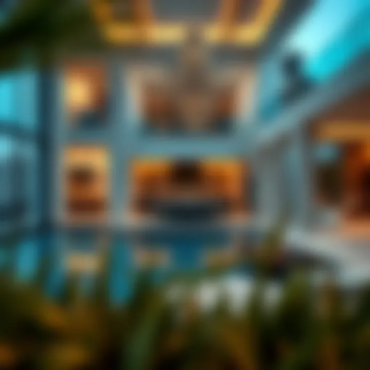 High-End Amenities in a Modern Villa Showcasing high-end amenities in a modern villa setting