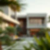 Luxurious modern villa showcasing innovative architectural design