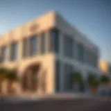 Architectural Design of Al Manara Center Facade of Al Manara Center showcasing its architectural design