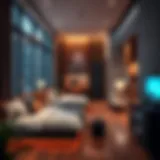 Luxurious co-living spaces in Dubai's Internet City showcasing modern design.