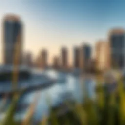 Stunning view of Dubai Creek Harbour showcasing luxury developments