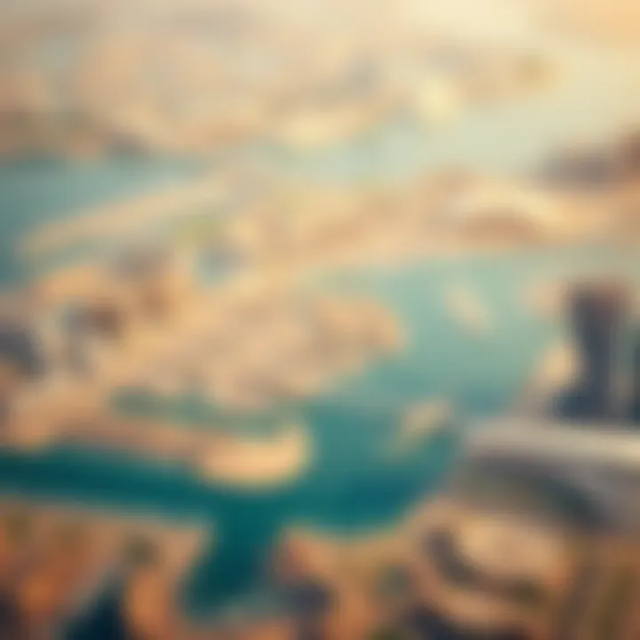 Map highlighting the strategic location of Dubai Creek Harbour within Dubai