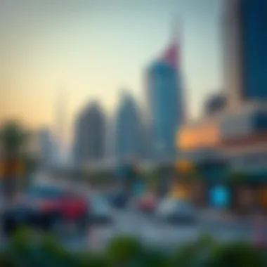 Impact of جميرا مول on Local Real Estate Market Landscape view highlighting the impact of جميرا مول on local real estate