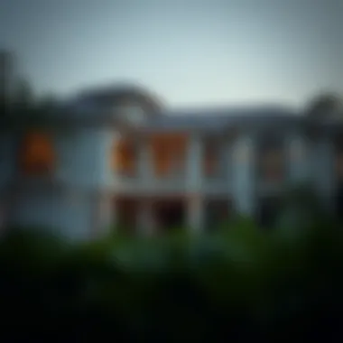 A professional showcasing a property to potential clients