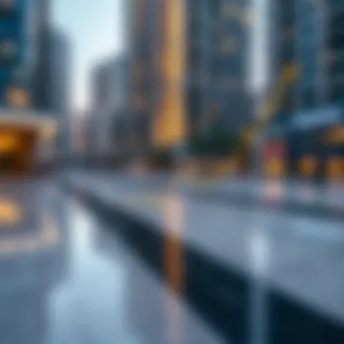 Graph showing rental price trends in Dubai