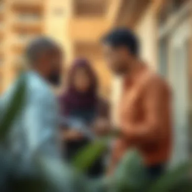 Illustration of tenant-landlord relationship dynamics