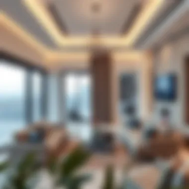 Inside Luxury: Modern Rental Apartment Design Modern interior of a luxury rental apartment in Dubai