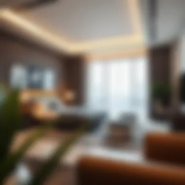 Modern Room Interior in International City A modern room interior designed for rental in International City