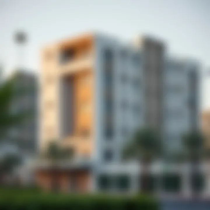 A modern residential building in Satwa illustrating the evolving real estate market.