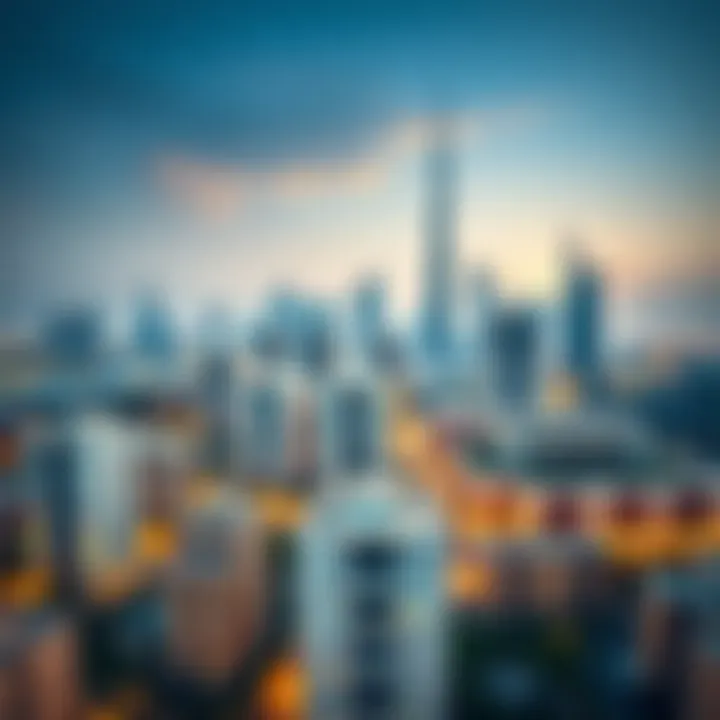 Aerial view of Dubai's skyline showcasing residential buildings