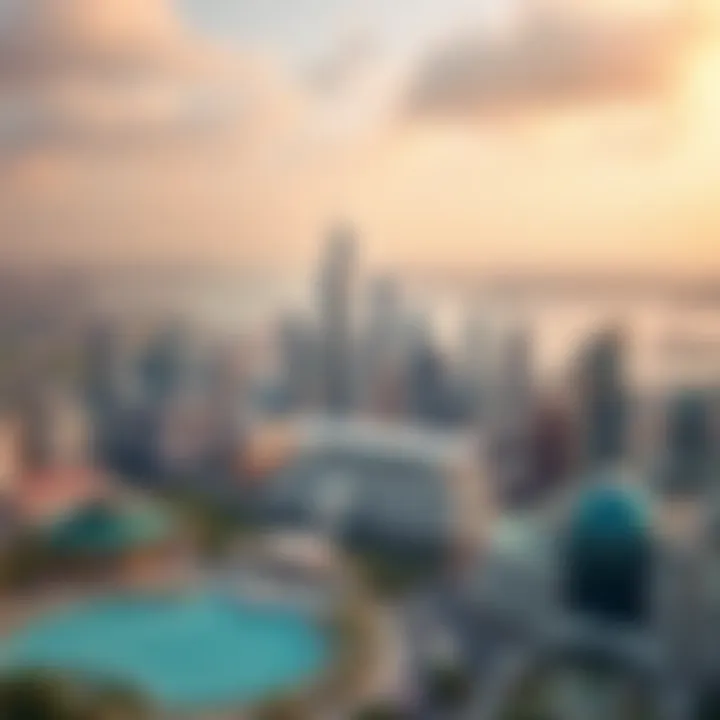 Iconic Travel Destination View Stunning skyline of a popular travel destination for UAE residents