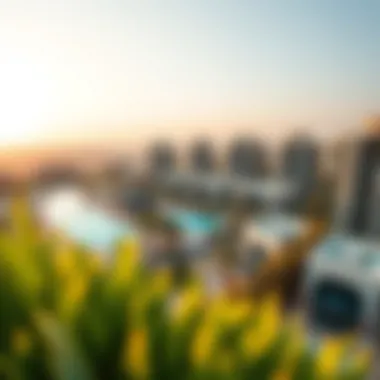 Panoramic view of Warsan International City showcasing luxury properties