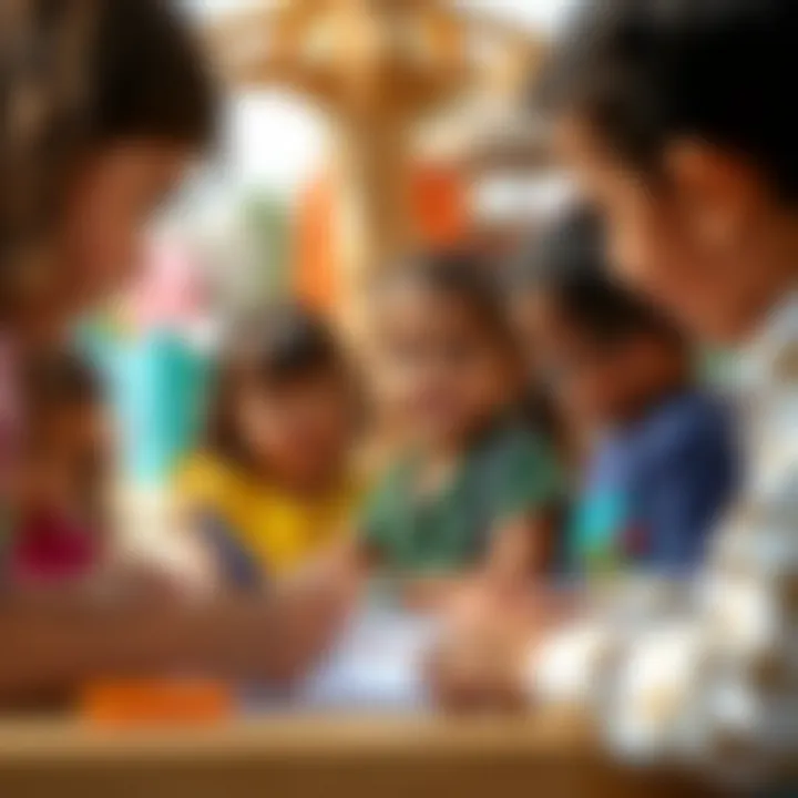 Educational Engagement in Outdoor Learning An educational workshop taking place at Xpark Jr with children engaged in activities