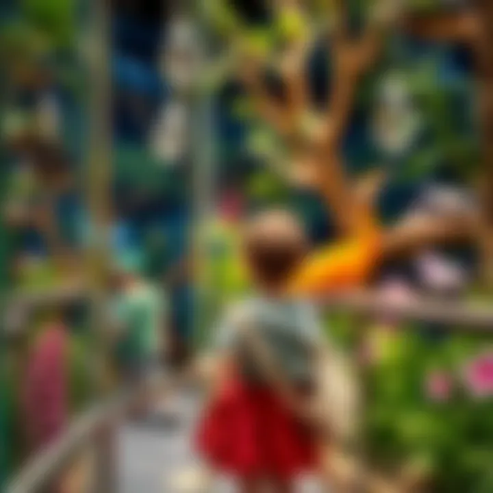 Interactive Nature Experiences Children exploring the interactive nature exhibits at Xpark Jr