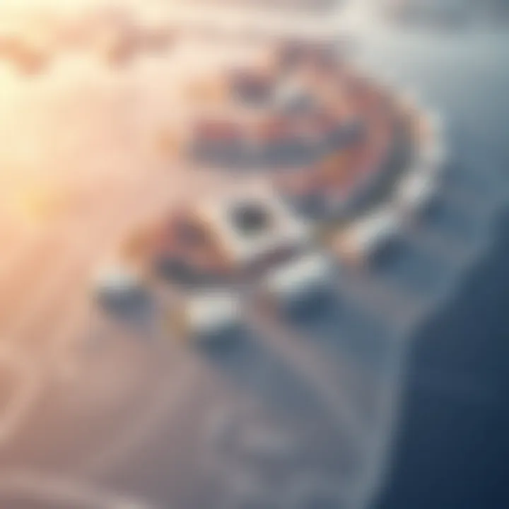 Architectural blueprint of Yas Island master plan