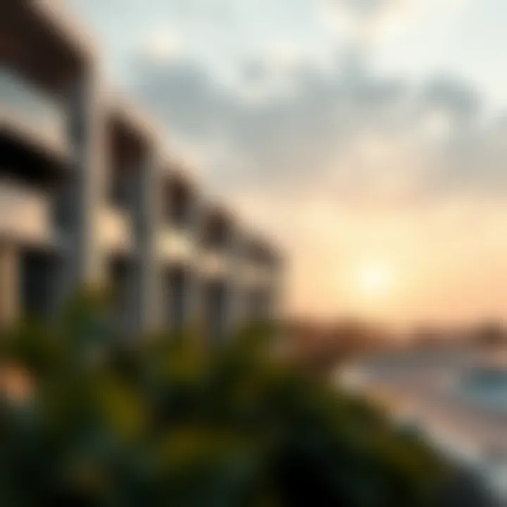 Modern Architecture on Yas Island Modern architecture of luxury residences on Yas Island