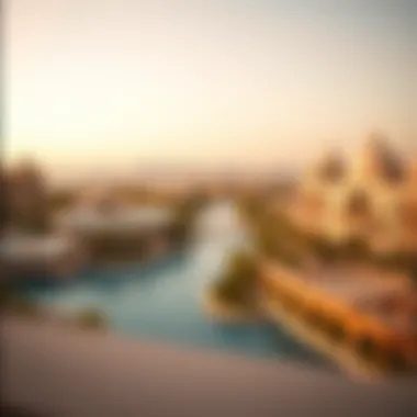 Panoramic view of Yas Island showcasing luxury developments